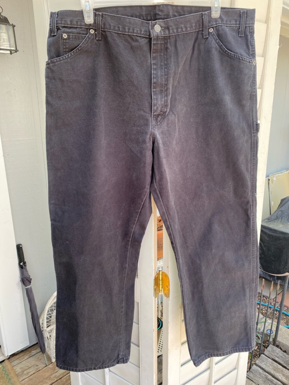 Men’s Dickies Black Straight-Leg Work Jeans size 42x30